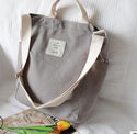 Korean Canvas Shoulder Bag Zipper Luxury Women Bags Designer Women Messenger Bag Female Simple Handbag Letter Printing tote