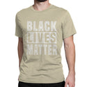 Men's Black Lives Matter T Shirt Justice for George Floyd Equal Racism Racist 100% Cotton Tops Short Sleeve Tees Classic T-Shirt