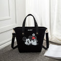 Disney Mickey Mouse Lady Canvas Crossbody Shoulder Bag Cartoon Fashion Minnie Handbag Large Capacity Shopping + Book Bag