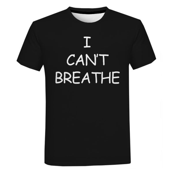 Black Lives Matter T Shirts Men Women Fashion Casual Short Sleeve T-shirt Unisex I Can't Breathe George Floyd T Shirt Tee Tops