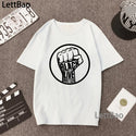 Black Lives Matter BLM Tees Justice for George Floyd Activist Movement Clothing No Justice No Peace Women Short Sleeve Tops