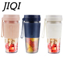 JIQI USB Rechargeable Electric Fruit Juicer Bottle Portable Juice Food Blender Cup Mixer Lemon Citrus Orange Smoothie Squeezer