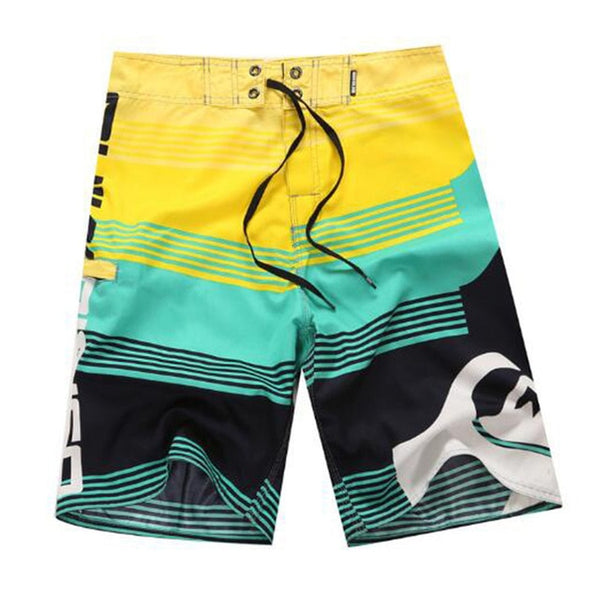 boardshorts men Board Shorts Mens New bermuda masculina man Summer Pants Beach wear Quick dry print swiming swimsuit green tie