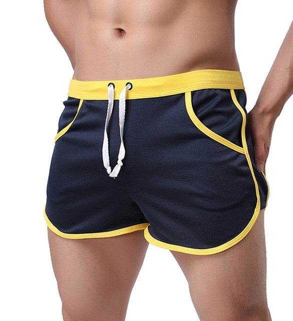 New Fashion Quick Dry Clothing Men's Casual Shorts Household Man Shorts G Pocket Straps Inside Trunks Beach Shorts