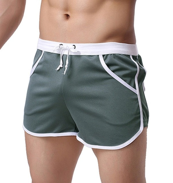 New Fashion Quick Dry Clothing Men's Casual Shorts Household Man Shorts G Pocket Straps Inside Trunks Beach Shorts