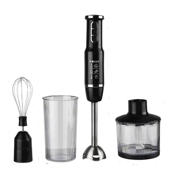 Proscenic Hand Blender Stick Powerful Immersion Portable Blender 4 in 1 set for Kitchen Whisk Beaker Juicer Mixer Smoothie Baby