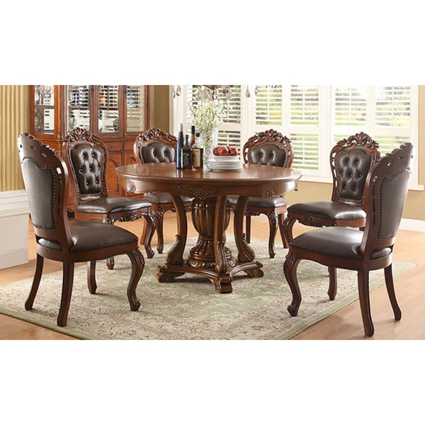 Classic dining room set round dining table set table and chairs WA648
