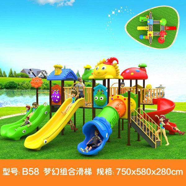 kids toy slide baby outdoor games swing kindergarten sets children's plastic child children playground indoor garden large B58