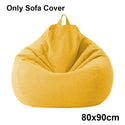 Adults Kids Large Bean Bag Chair Sofa Couch Cover Indoor Lazy Lounger No filling Puff Couch Chairs Tatami Living Room Furniture