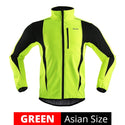 ARSUXEO Winter Warm Up Thermal Fleece Cycling Jacket Bicycle MTB Road Bike Clothing Windproof Waterproof Long Jersey Jersey
