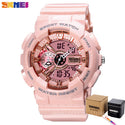 SKMEI Youth Fashion Digital Watch Men Shockproof Waterproof Dual Wristwatches LED Chrono Alarm Clock Mens Watches Cool Hour 1688