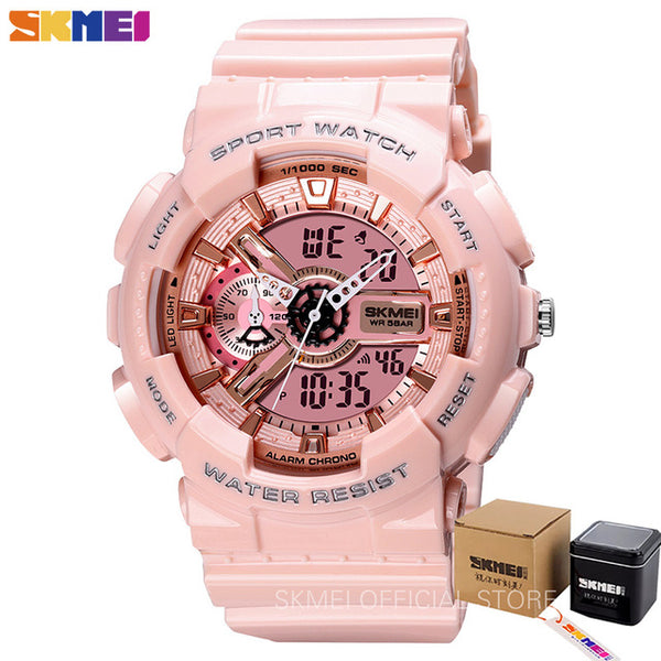 SKMEI Youth Fashion Digital Watch Men Shockproof Waterproof Dual Wristwatches LED Chrono Alarm Clock Mens Watches Cool Hour 1688