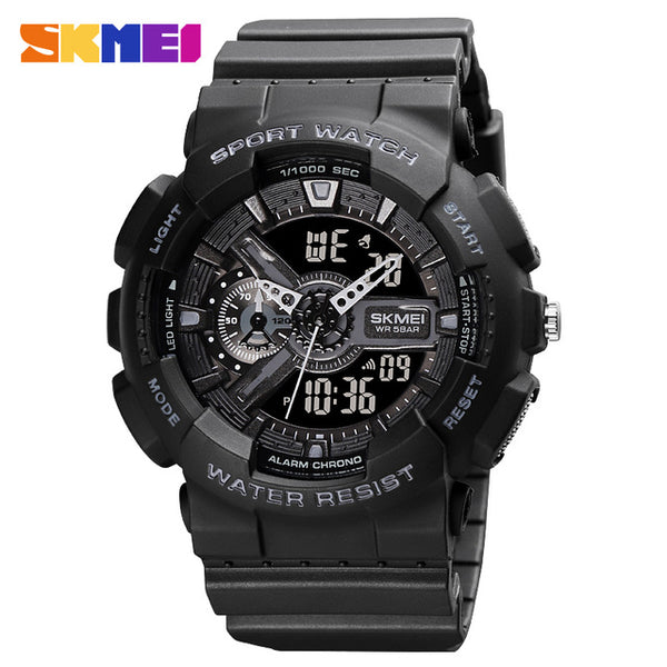 SKMEI Youth Fashion Digital Watch Men Shockproof Waterproof Dual Wristwatches LED Chrono Alarm Clock Mens Watches Cool Hour 1688