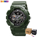 SKMEI Youth Fashion Digital Watch Men Shockproof Waterproof Dual Wristwatches LED Chrono Alarm Clock Mens Watches Cool Hour 1688