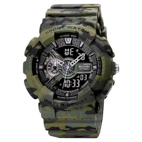 SKMEI Youth Fashion Digital Watch Men Shockproof Waterproof Dual Wristwatches LED Chrono Alarm Clock Mens Watches Cool Hour 1688