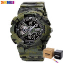 SKMEI Youth Fashion Digital Watch Men Shockproof Waterproof Dual Wristwatches LED Chrono Alarm Clock Mens Watches Cool Hour 1688