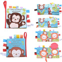 Animal Style Monkey/Owl/Dog Newborn Baby Toys Learning Educational Kids Cloth Books Cute Infant Baby Fabric Book Ratteles Toy