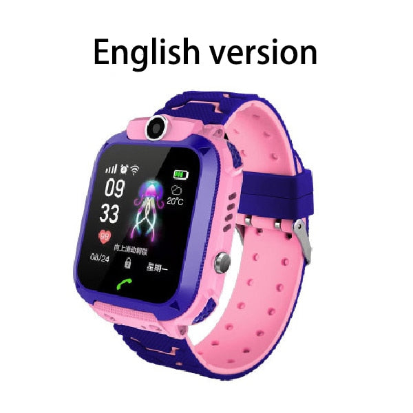 Q12 Children's Smart Watch SOS Phone Watch Smartwatch For Kids With Sim Card Photo Waterproof IP67 Kids Gift For IOS Android