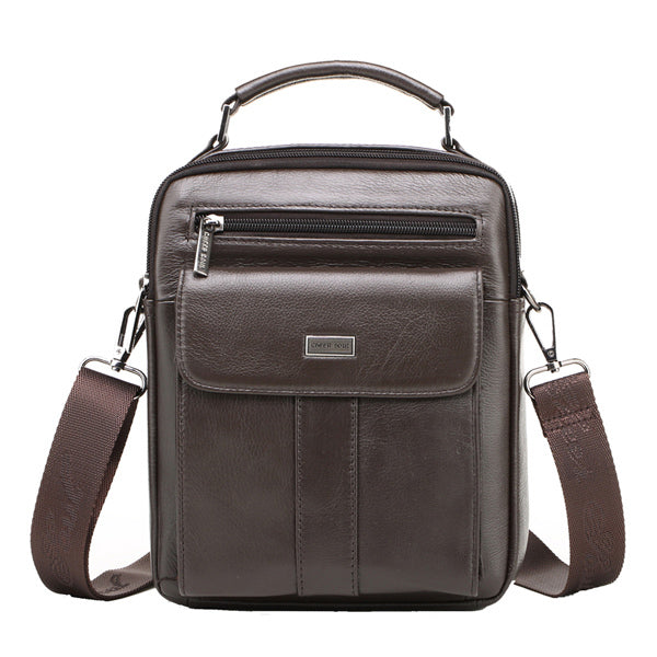 Genuine Leather Messenger Bag Men's Shoulder Bags for Men Fashion Small Flap Male Crossbody Bag Travel Handbags Briefcase