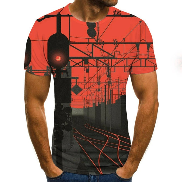 2020 Summer T shirt Men Streetwear O Neck Short Sleeve Tees Tops  Punk Style  Male Clothes Casual  3D Print Tshirt