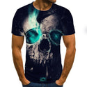 Men clothes 2020 New Mens Summer Skull Print Men Short Sleeve T-shirt 3D print t Shirt Casual Breathable funny t shirts