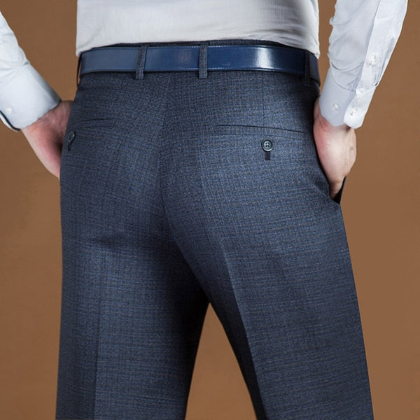 29-44 Men Business Suit Baggy Dress Pants Spring Autumn Male Casual Classic 8 Colors Regular Fit Office Formal Long Trousers