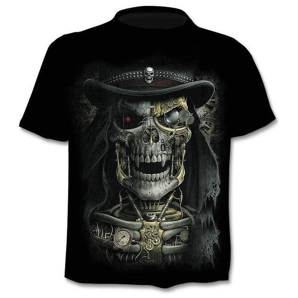 2020 new Drop ship 3D printed T-shirt men's women's tshirt punk style top tees skull t shirt gothic tshirt asian size 6XL gym