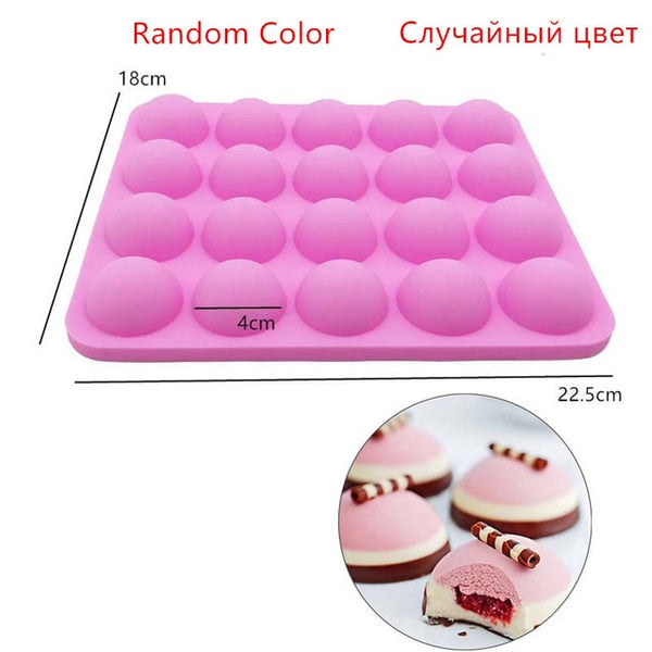Round Bakery Silicone Molds Cake Form For Cupcake Muffin Baking Ball Sphere Pudding Cake Soap Mold DIY Pastry Baking Accessories