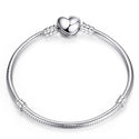CHIELOYS High Quality Authentic Silver Color Snake Chain Fine Bracelet Fit European Charm Bracelet for Women DIY Jewelry Making