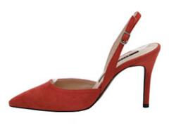 2020 Hot Sale Shoes Woman Thin High Heels Point Toe Slingbacks Solid Flock Office Ladies Work Sexy Dress Sandals Wedding Heels