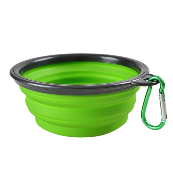 Dog Travel Silicone Bowl Portable Foldable Collapsible Pet Cat Dog Food Water Feeding Travel Outdoor Bowl Pet Accessories #914