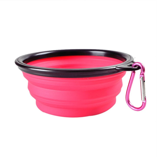 Dog Travel Silicone Bowl Portable Foldable Collapsible Pet Cat Dog Food Water Feeding Travel Outdoor Bowl Pet Accessories #914