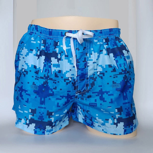 New Men's Board Shorts Printed And Striped Quick Drying Summer Beach Short Pants Fashion