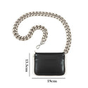 Luxury Women Totes Ins Thick Metal Chain Shoulder Bag Bike Wallet Mini Bag Coin Purse Fashion Women Pack Leather Crossbody Bags