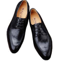 ourui New genuine lizard skin men's business  men handmade leather shoes men dress shoes