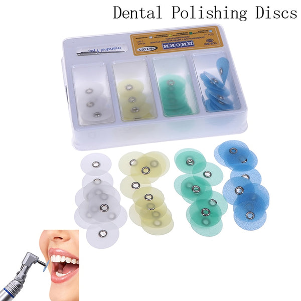 Dental Finishing and Polishing Discs gross reduction contouring Mandrel Stripes Set Dental Materials Teeth Whitening
