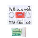 Full Kit Dental Matrix Sectional Contoured Matrices + 40 Pcs Silicone Add-On Wedges + Dental Pliers