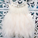 Vestido Girl Princess Tutu Dress Heavy Work Beaded 2019 Summer Feather Pleated Toddler Clothes Baby 1-7 Yrs GDR612