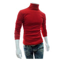 2020 New Autumn Winter Men'S sweater Men's Turtleneck Solid Color Casual Sweater Men's Slim Fit Brand Knitted Pullovers