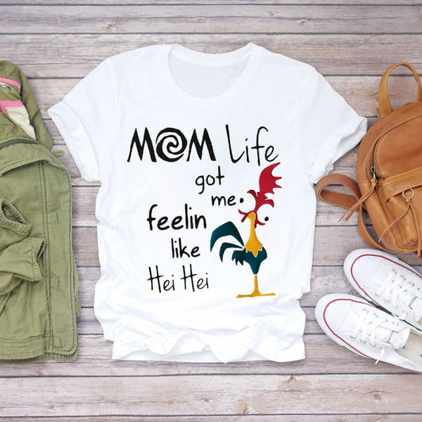 Women 2020 Cartoon Super Mom Life Momlife Summer Print Lady T-shirts Top T Shirt Ladies Womens Graphic Female Tee T-Shirt