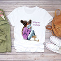 Women 2020 Cartoon Super Mom Life Momlife Summer Print Lady T-shirts Top T Shirt Ladies Womens Graphic Female Tee T-Shirt