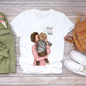 Women 2020 Cartoon Super Mom Life Momlife Summer Print Lady T-shirts Top T Shirt Ladies Womens Graphic Female Tee T-Shirt