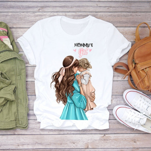 Women 2020 Cartoon Super Mom Life Momlife Summer Print Lady T-shirts Top T Shirt Ladies Womens Graphic Female Tee T-Shirt