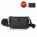 Famous Brand Bag Luxury Crossbody Bag 3-in-1 Vintage Handbag PU Leather Tote Bags Fashion Majhong Bag 2020 for Women