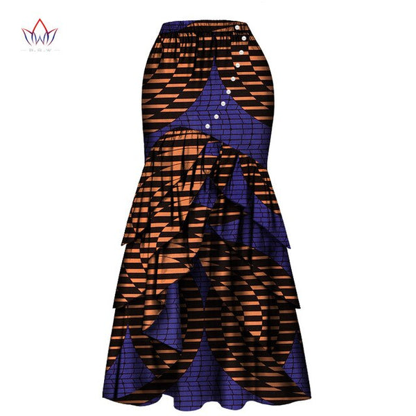 African Skirts For Women Long Maxi Skirt For Women Spring and Autumn Fashion Women's High Waist Elegant Long Skir Party Wy4570