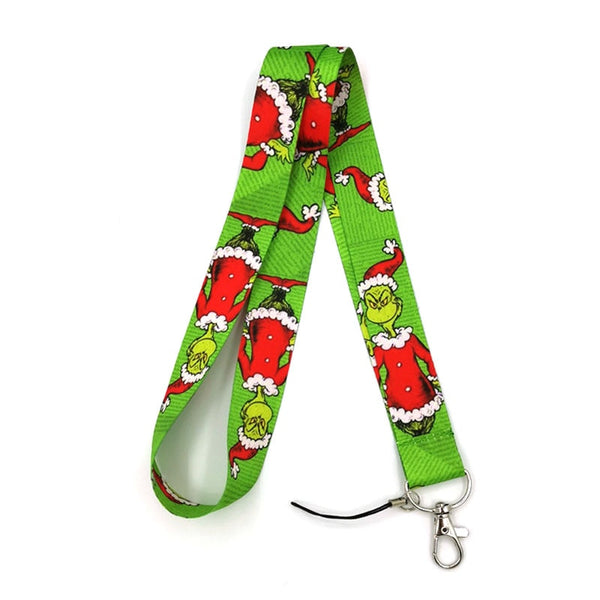 Dr seuss Christmas cat Neck Strap Lanyard keychain Mobile Phone Strap ID Badge Holder Rope Key Chain Keyrings Accessory Gifts