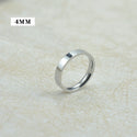 4mm 6mm 8mm Wide Stainless Steel Rings High Polished 2020 New Fashion Classic And Generous For Men's And Women's Ring Jewelry Gi