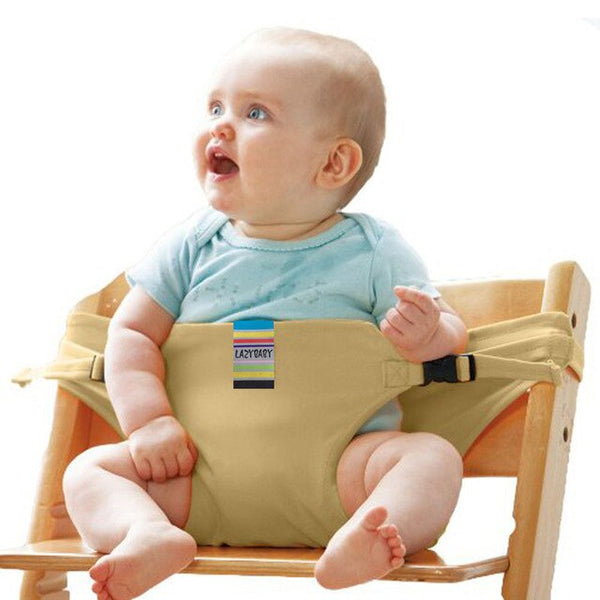 Levmoon Chair Portable Seat Dining Lunch Chair Seat Safety Belt Stretch Wrap Feeding  Seat Booster
