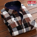 Men thermal shirt Winter Thick Flannel Warm Plaid Dress Shirts Long Sleeve Men's Work Shirts Casual Slim Fit thermo shirts 6XL