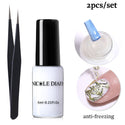 NICOLE DIARY Peel Off Liquid Tape Odor-free Nail Edge Skin Care Liquid Nail Art Gel Latex Edge Protection Easy Removing Tool